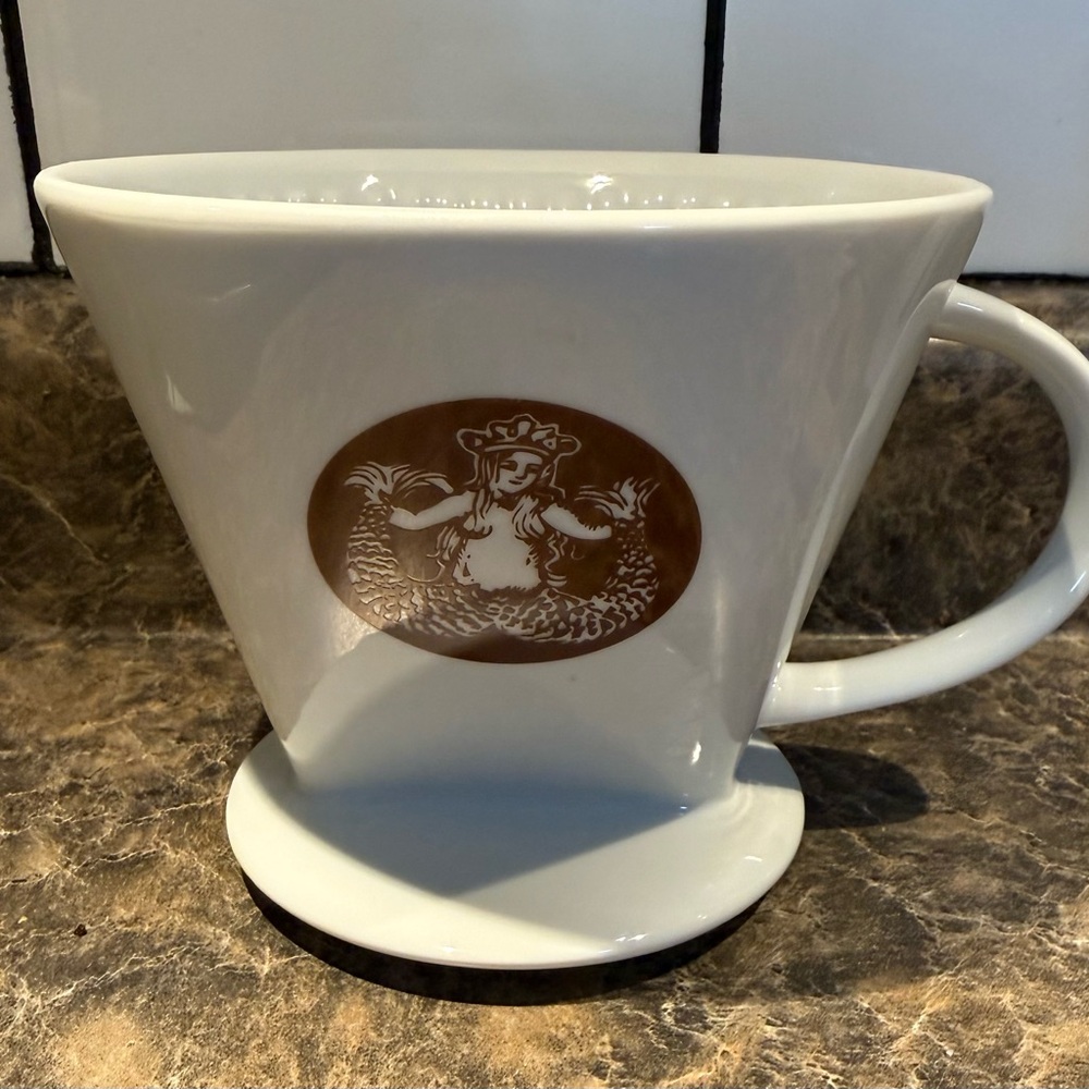 Starbucks The First Store Pike Place Seattle Pour-Over Ceramic Coffee Brewer #4